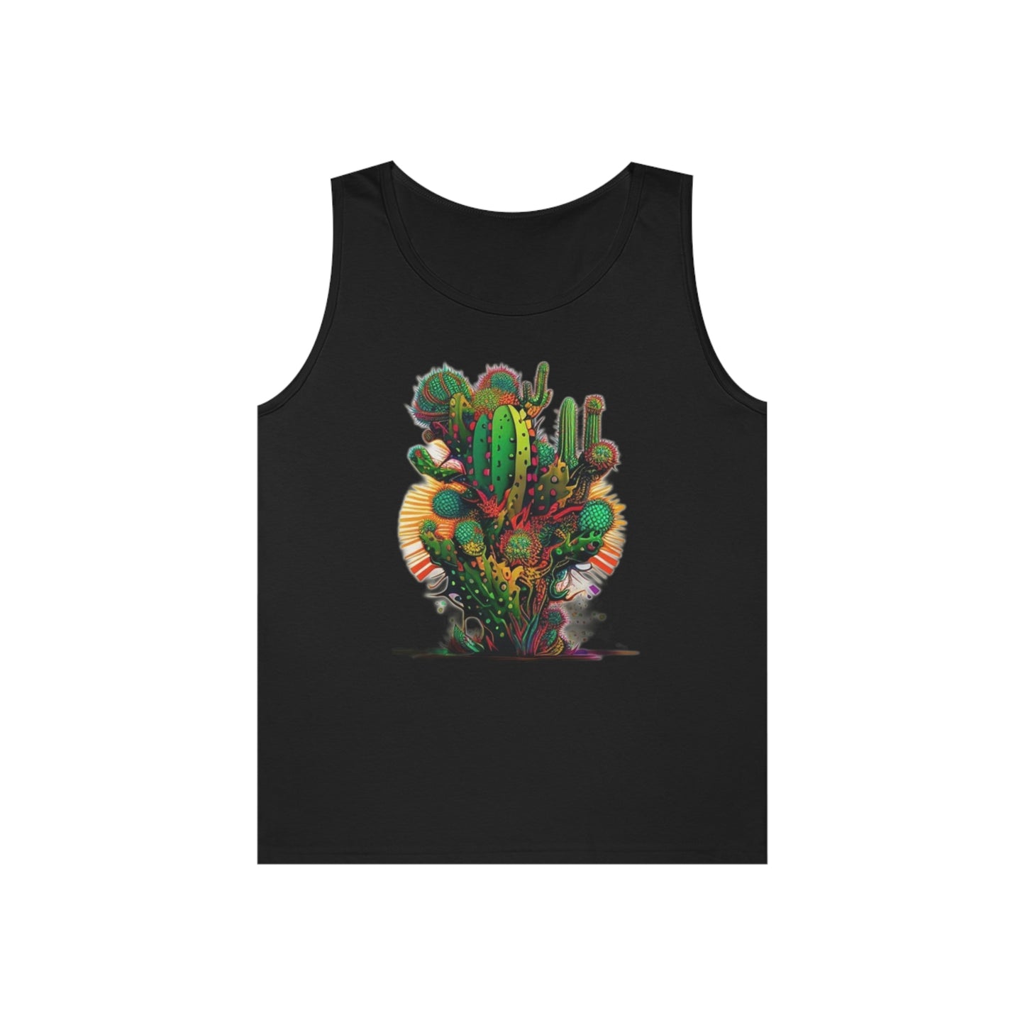 bright cactus Unisex Heavy Cotton Tank Top