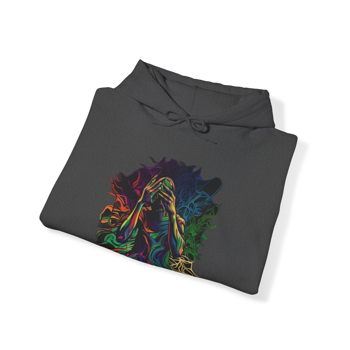 introspective trippy colorful Unisex Heavy Blend™ Hooded Sweatshirt