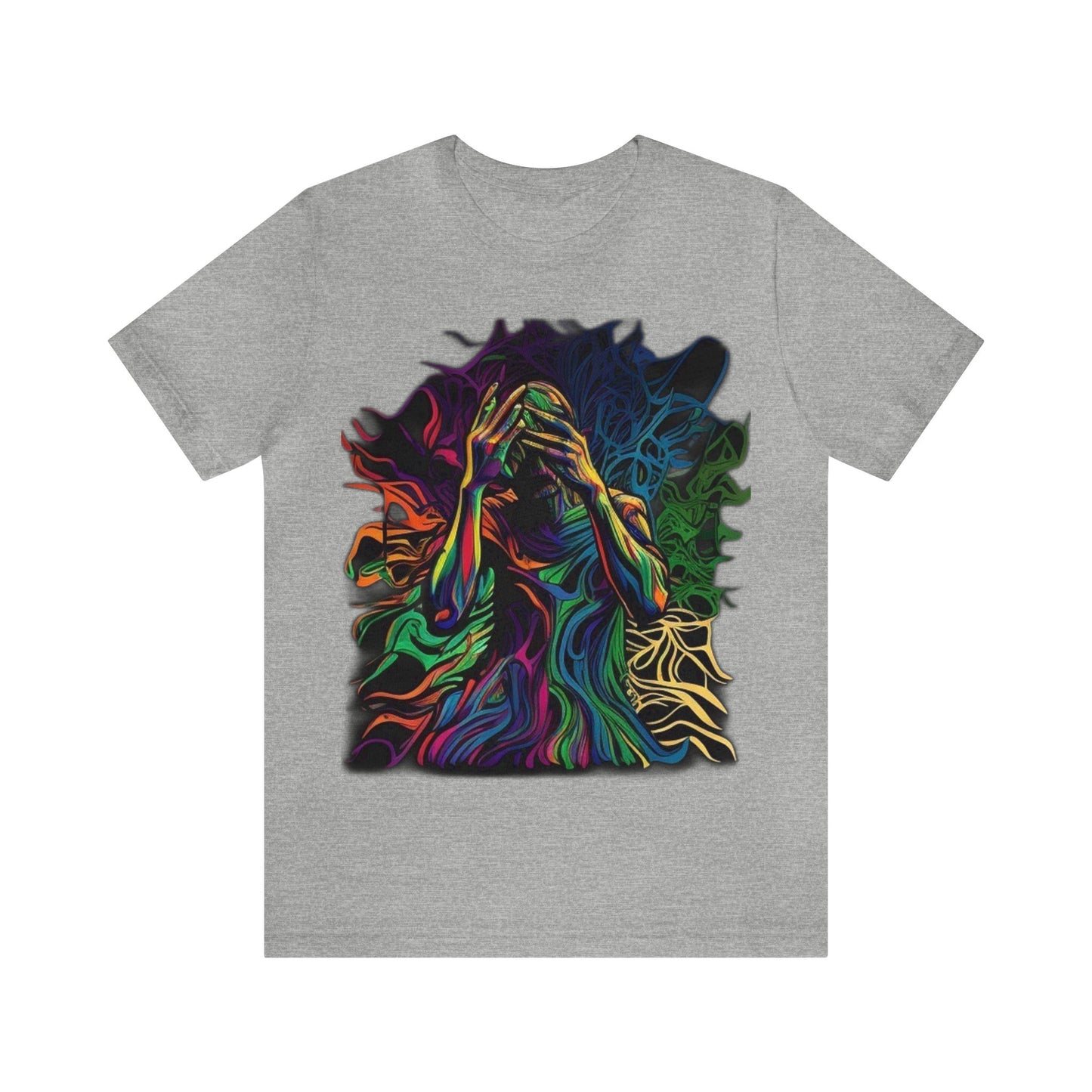 introspective trippy colorful Unisex Jersey Short Sleeve Tee