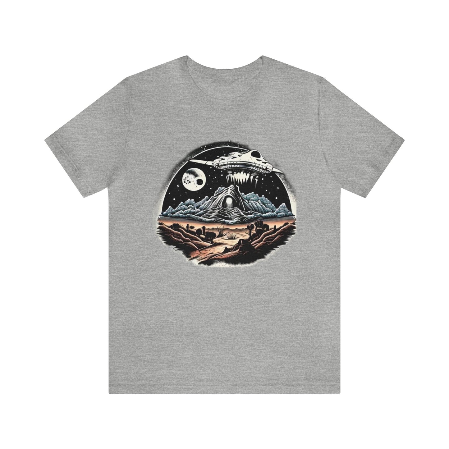 space ship trippy Unisex Jersey Short Sleeve Tee