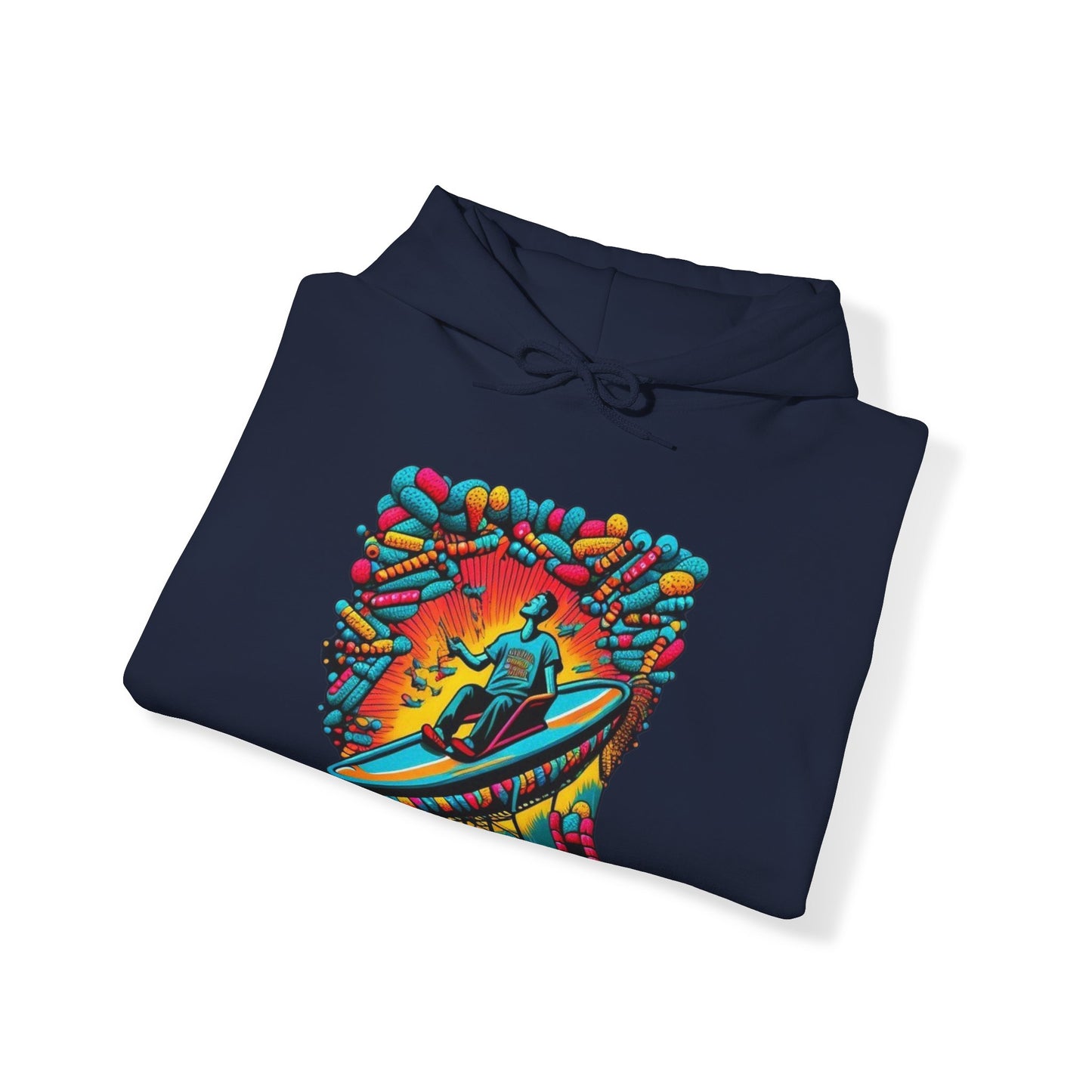 colorful trippy  Unisex Heavy Blend™ Hooded Sweatshirt