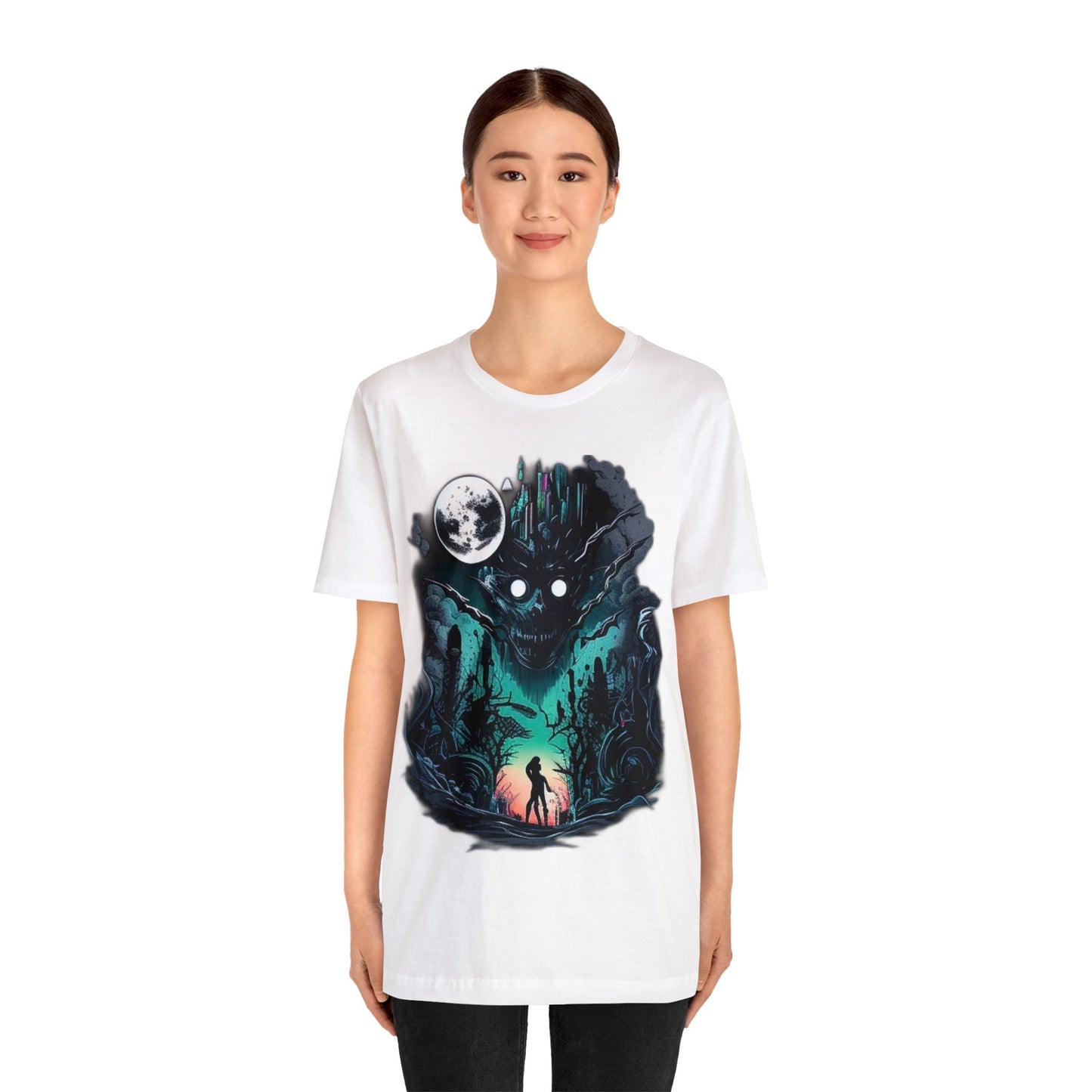 inner demons journey night trippy Unisex Jersey Short Sleeve Tee