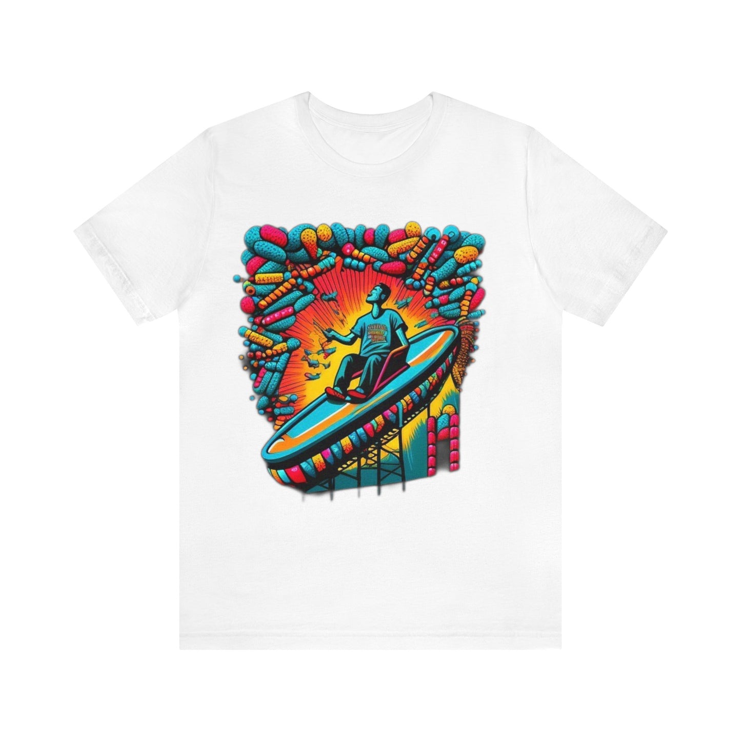 colorful trippy Unisex Jersey Short Sleeve Tee