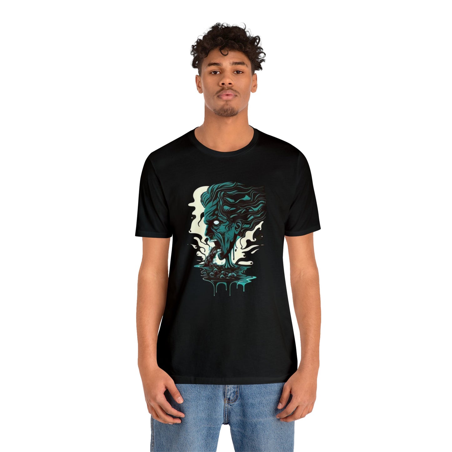 consumption dark trippy Unisex Jersey Short Sleeve Tee