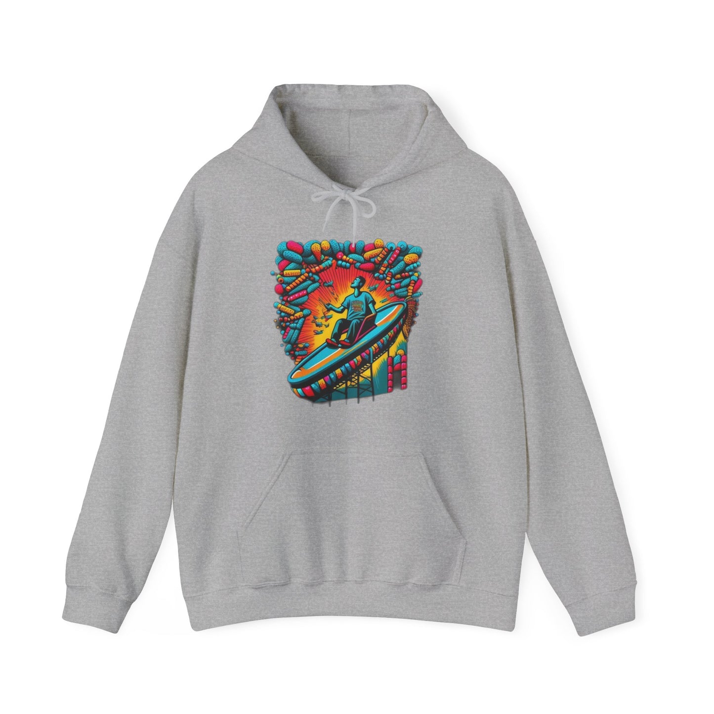 colorful trippy  Unisex Heavy Blend™ Hooded Sweatshirt