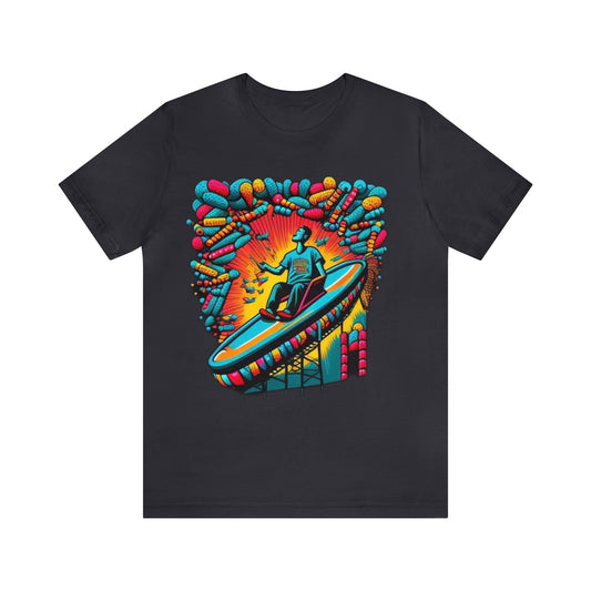 colorful trippy Unisex Jersey Short Sleeve Tee