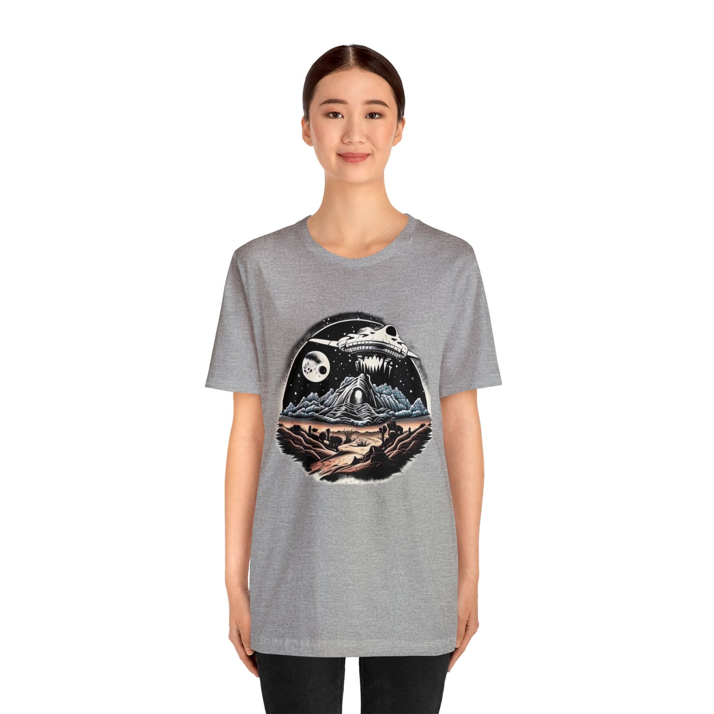 space ship trippy Unisex Jersey Short Sleeve Tee