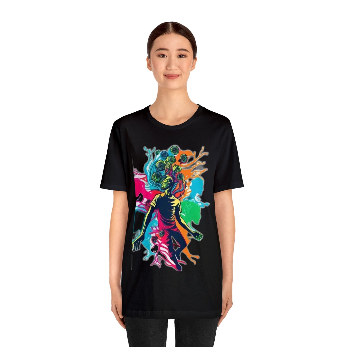 introspective trippy colorful Unisex Jersey Short Sleeve Tee