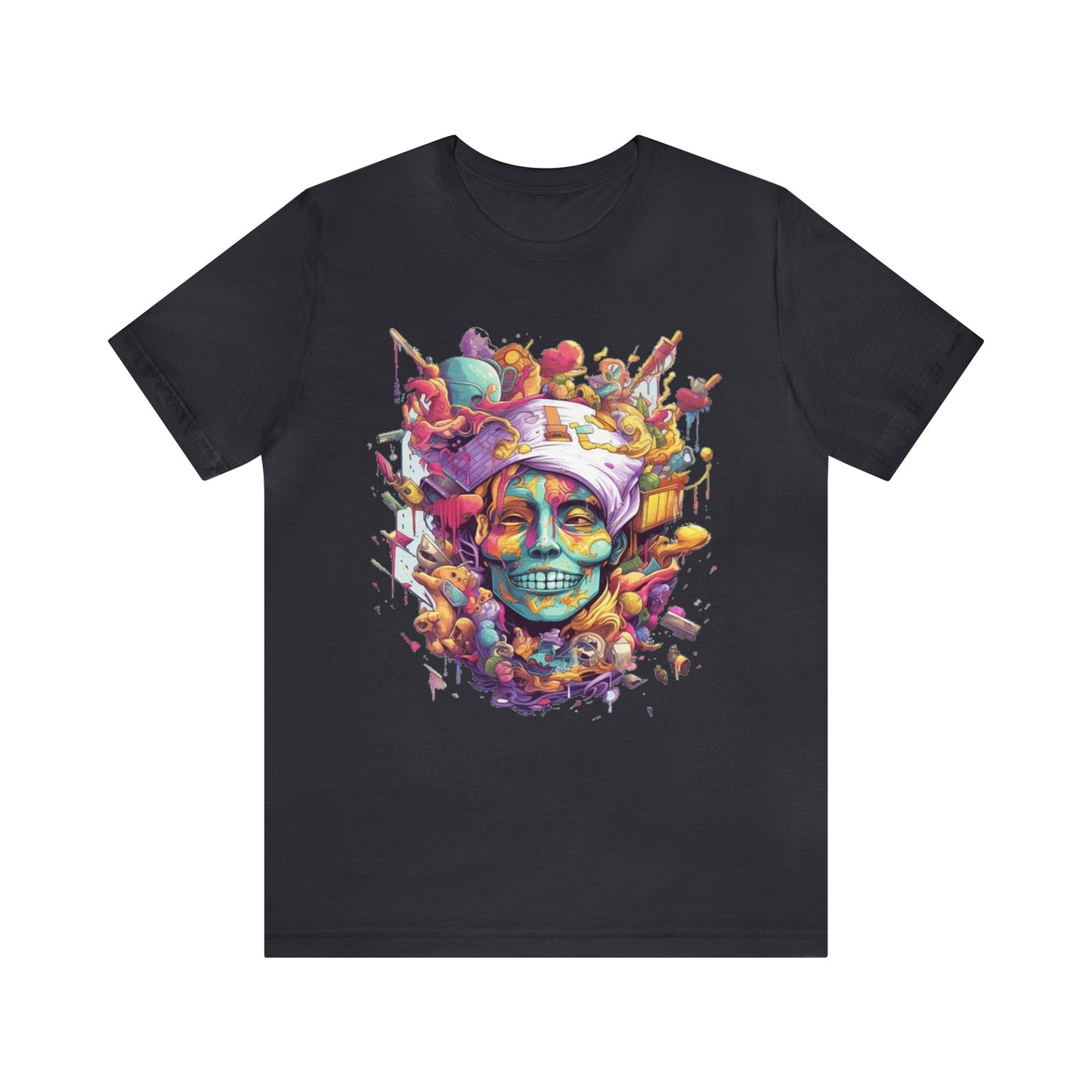 crazy melting trippy colorful Unisex Jersey Short Sleeve Tee