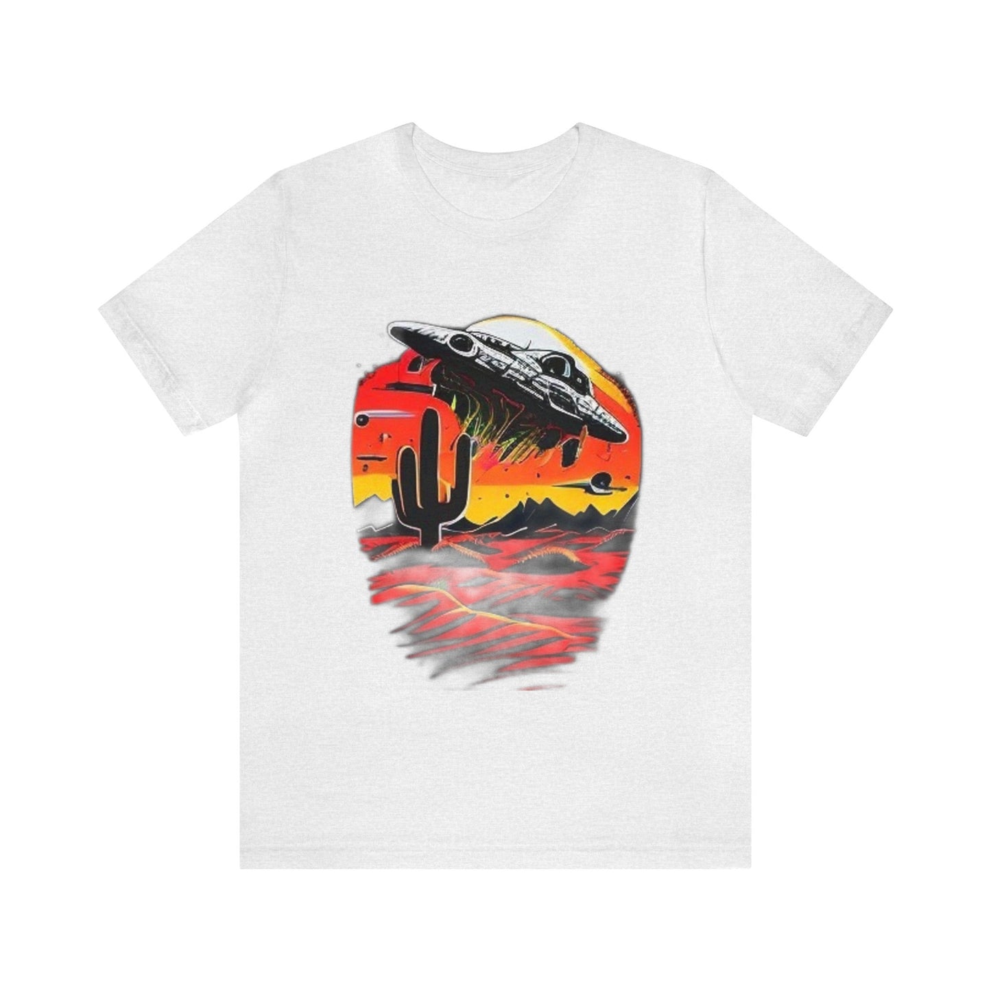 space ship trippy Unisex Jersey Short Sleeve Tee