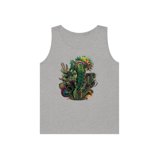 bright cactus Unisex Heavy Cotton Tank Top