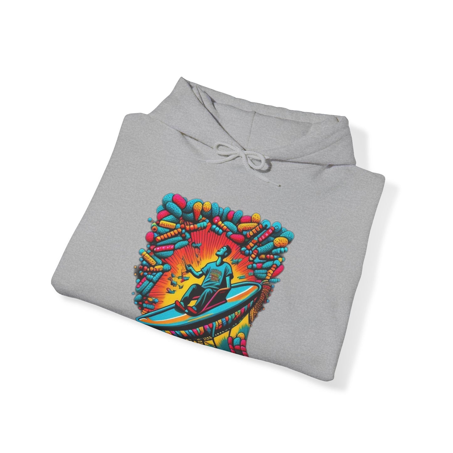 colorful trippy  Unisex Heavy Blend™ Hooded Sweatshirt