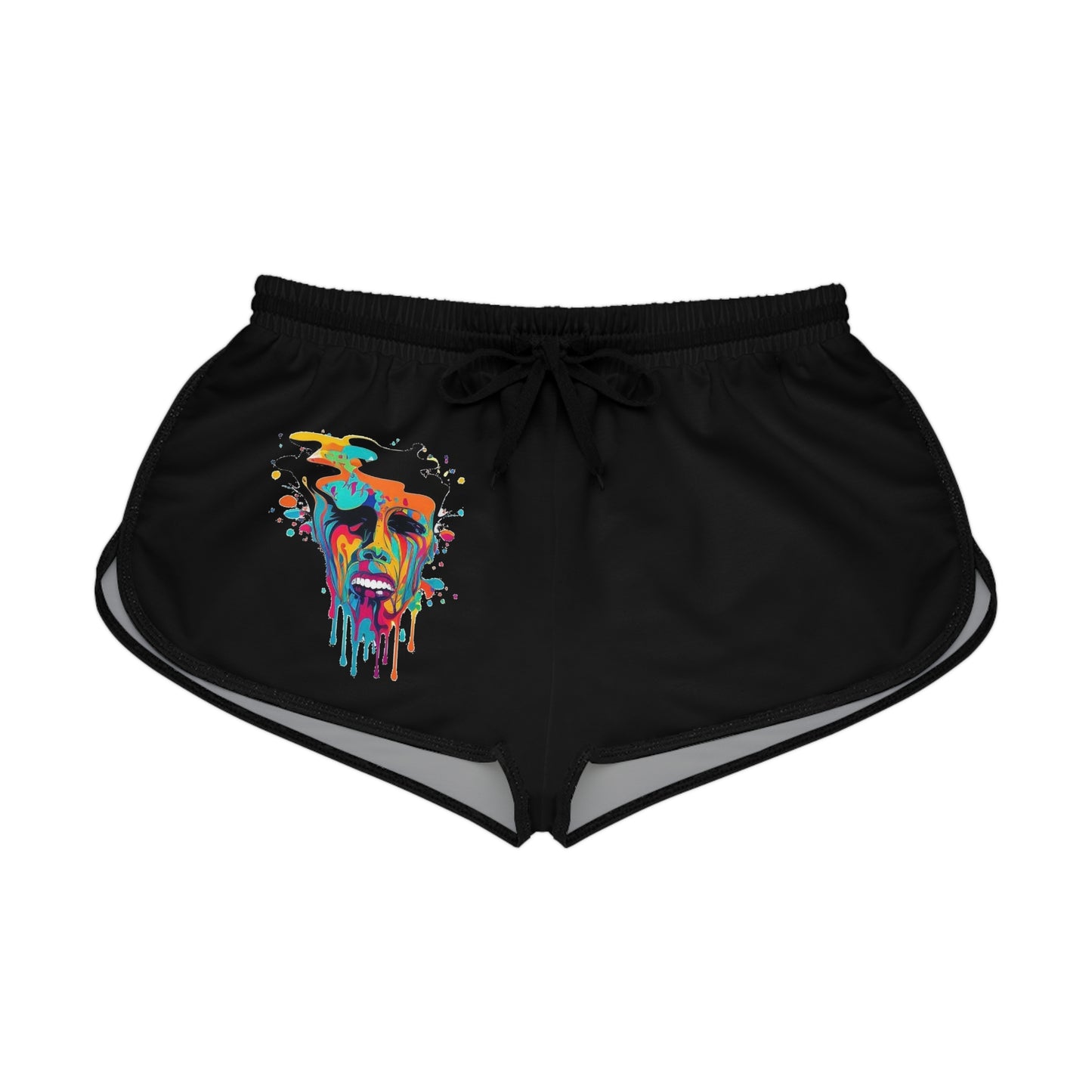 melting face trippy Women's Relaxed Shorts (AOP)