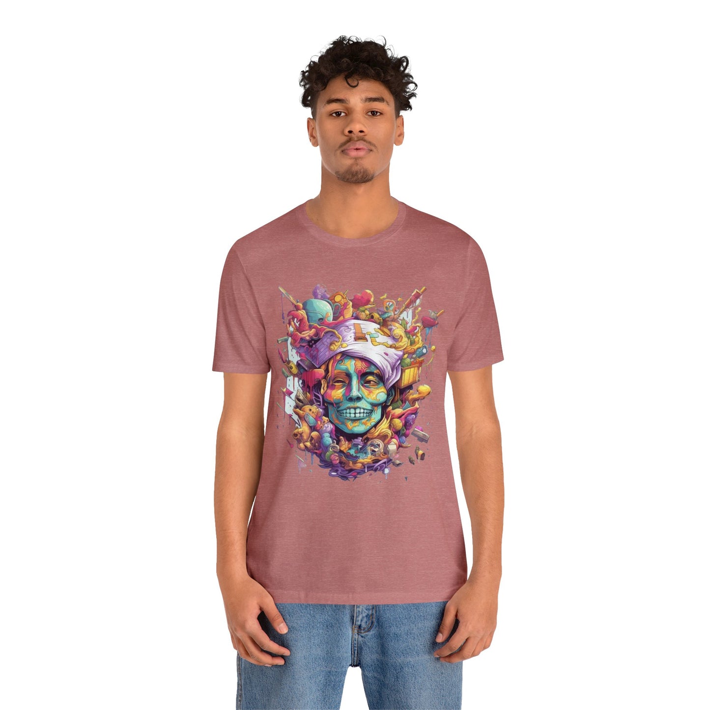 crazy melting trippy colorful Unisex Jersey Short Sleeve Tee