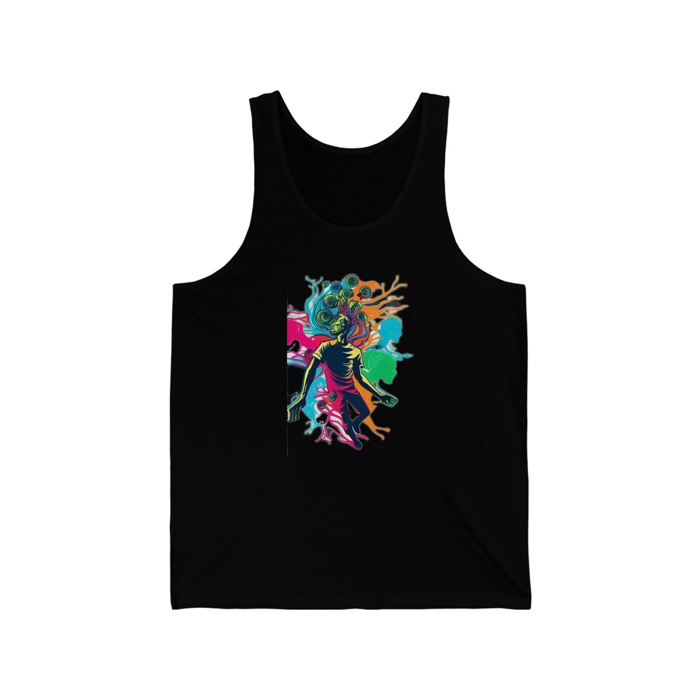 introspective trippy colorful Unisex Jersey Tank