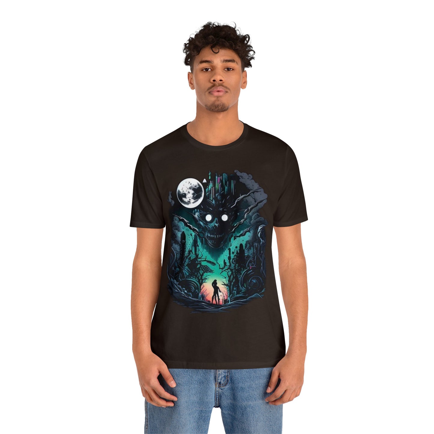 inner demons journey night trippy Unisex Jersey Short Sleeve Tee