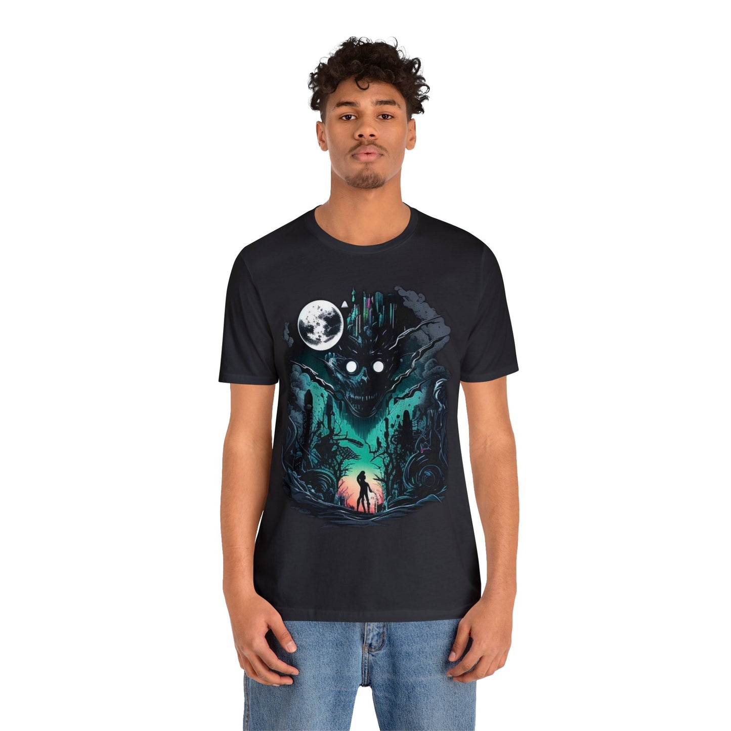 inner demons journey night trippy Unisex Jersey Short Sleeve Tee