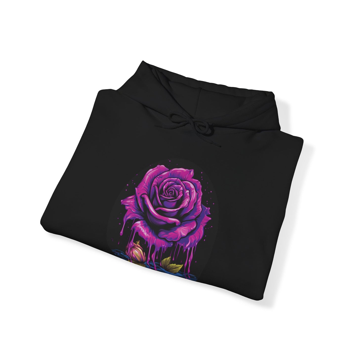 melting purple flower colorful trippy Unisex Heavy Blend™ Hooded Sweatshirt