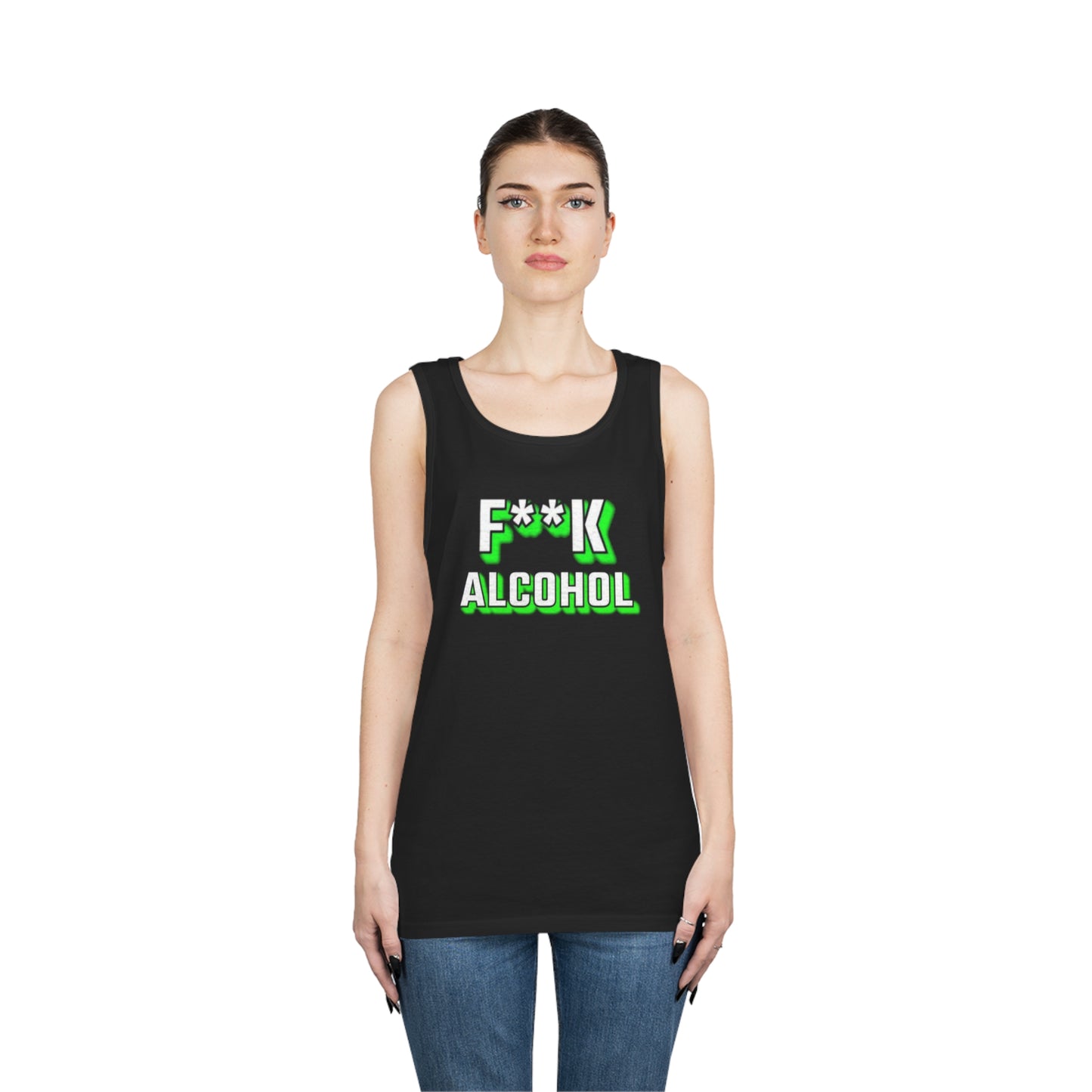 f alcohol Unisex Heavy Cotton Tank Top