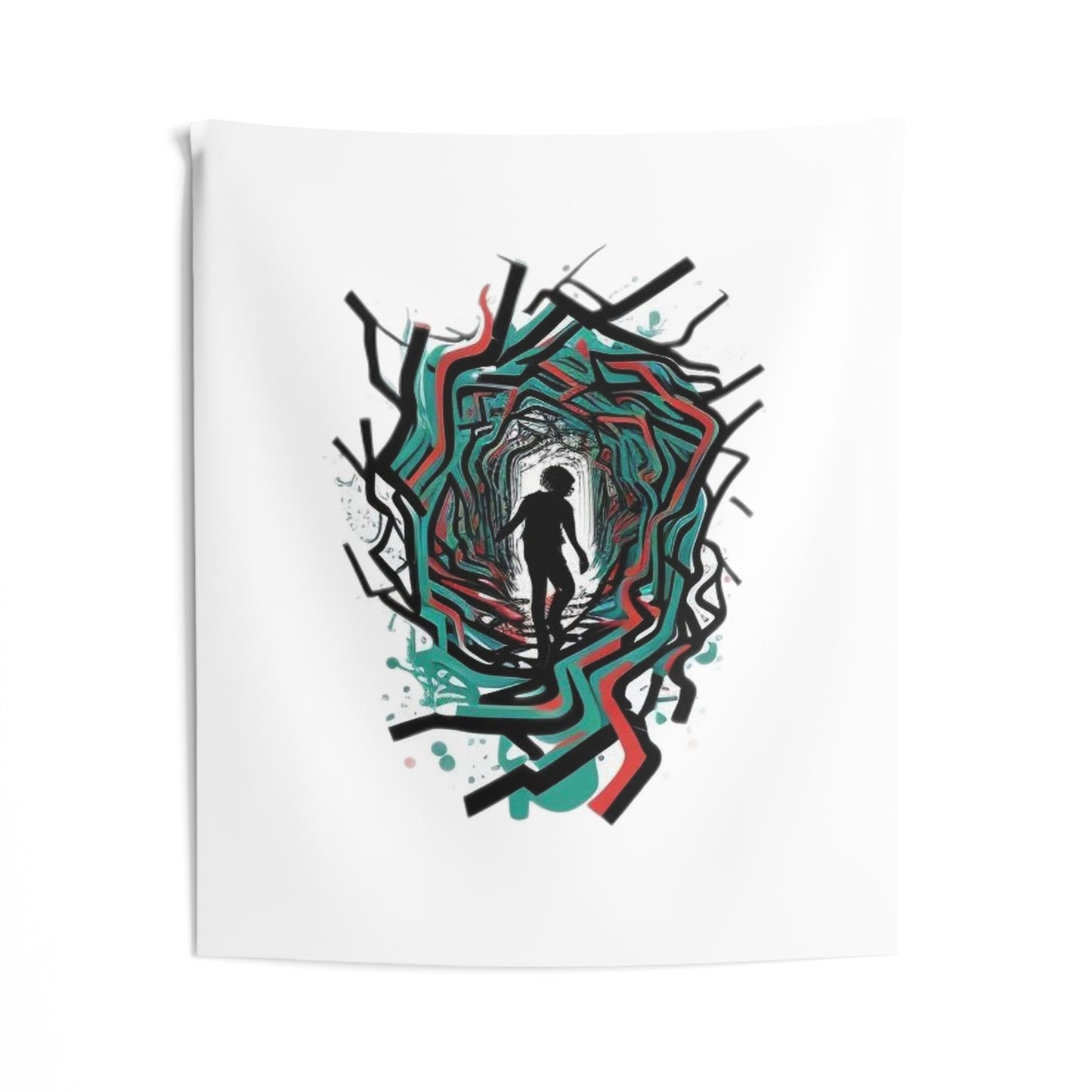 portal colorful trippy Indoor Wall Tapestries