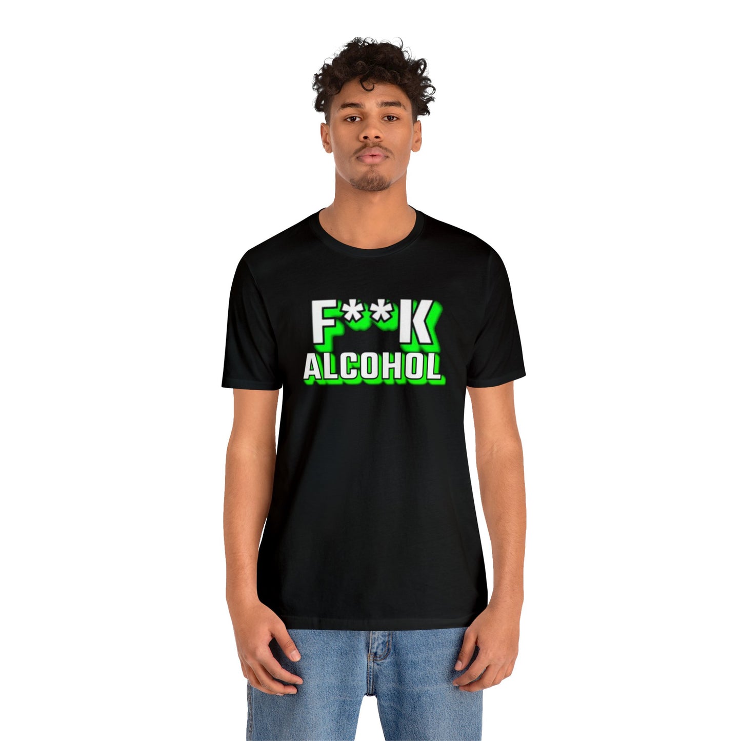 f alcohol Unisex Jersey Short Sleeve Tee