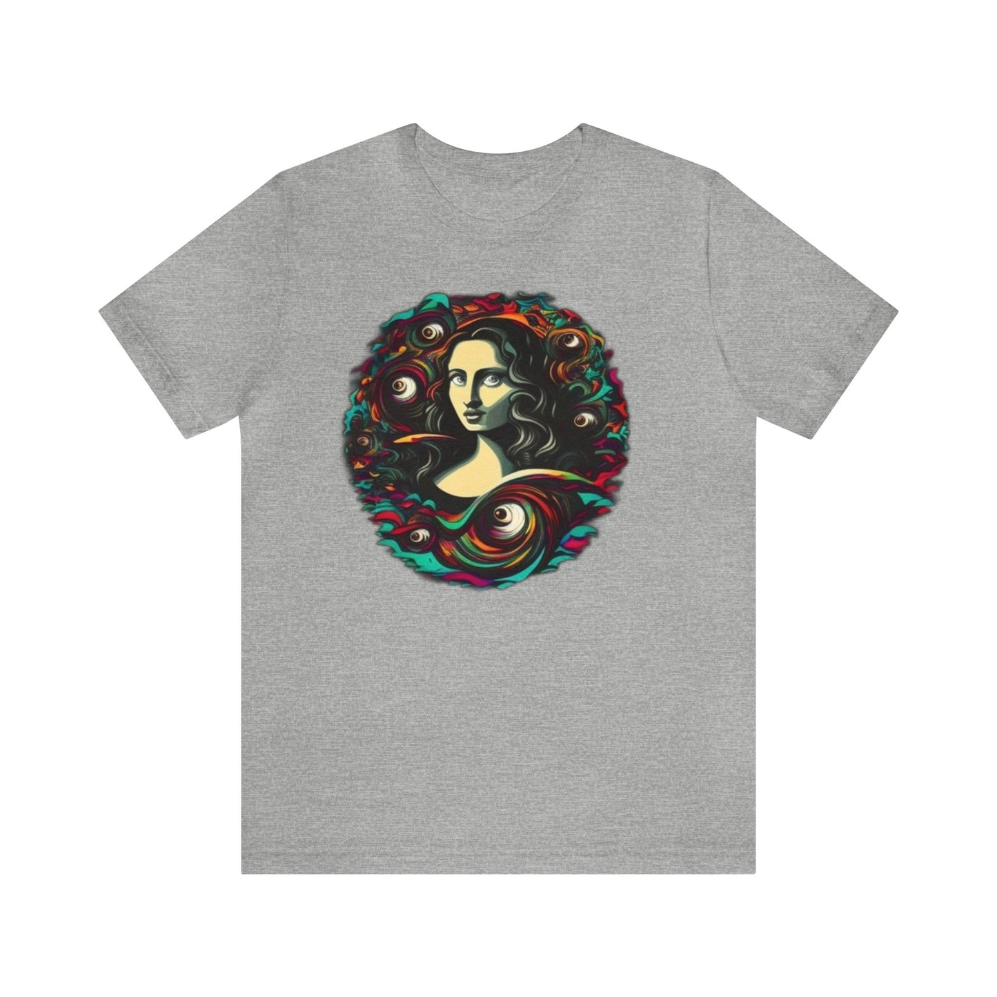 trippy mona lisa Unisex Jersey Short Sleeve Tee