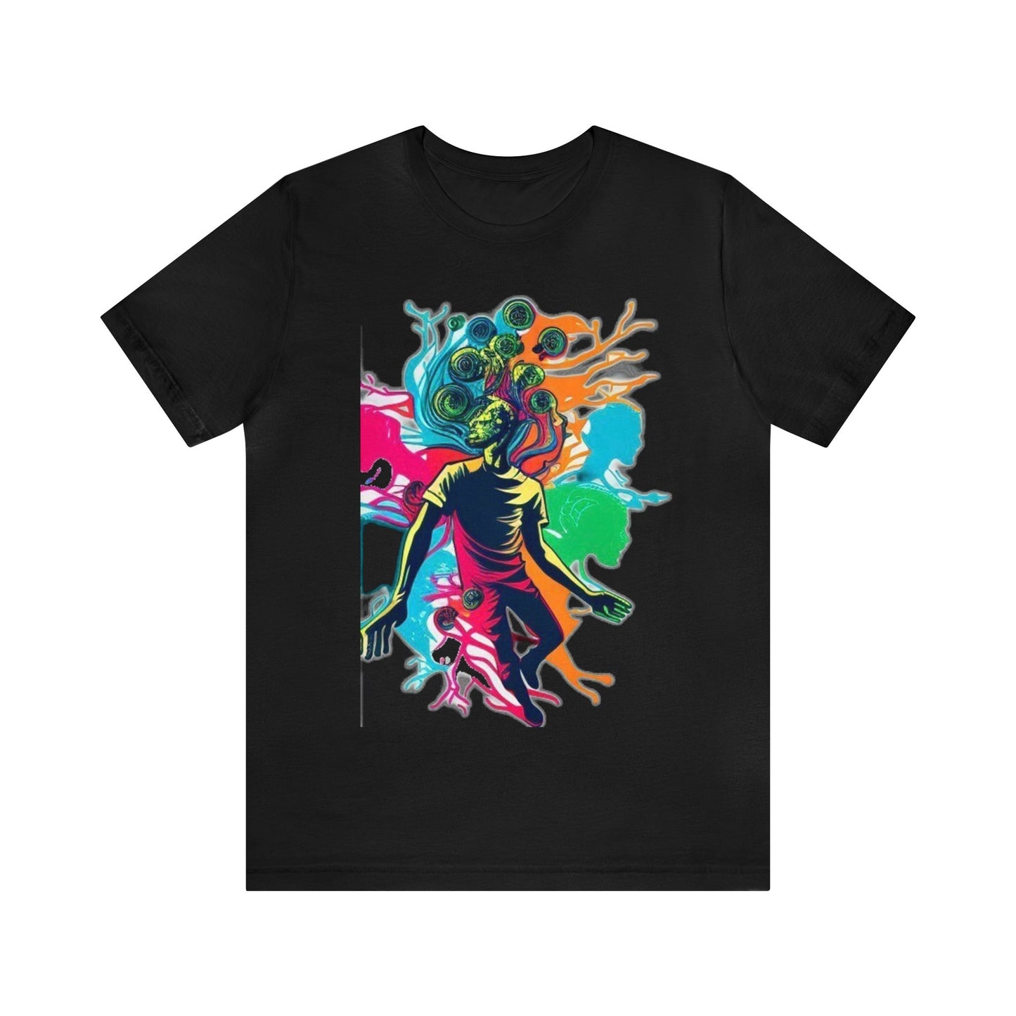 introspective trippy colorful Unisex Jersey Short Sleeve Tee