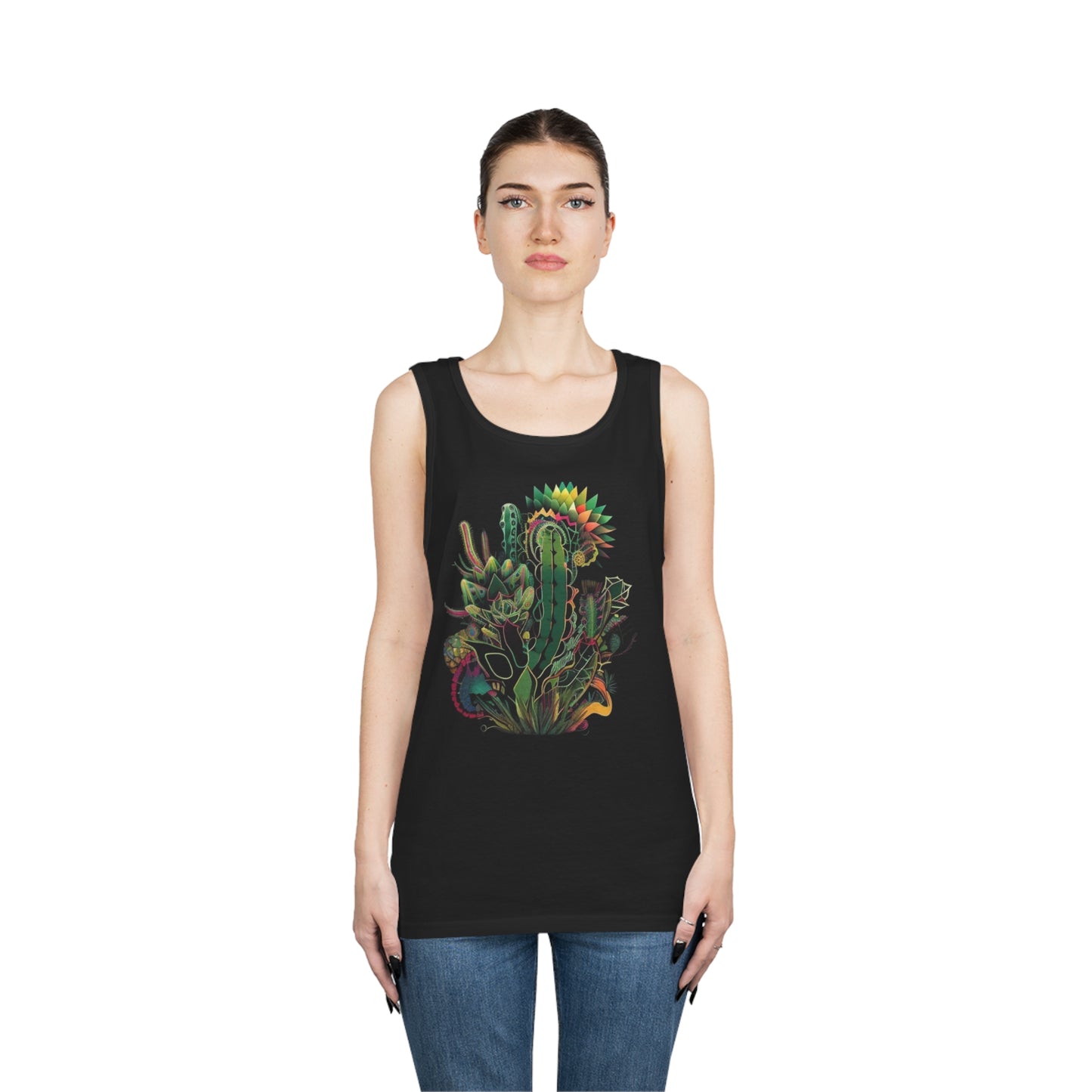 bright cactus Unisex Heavy Cotton Tank Top