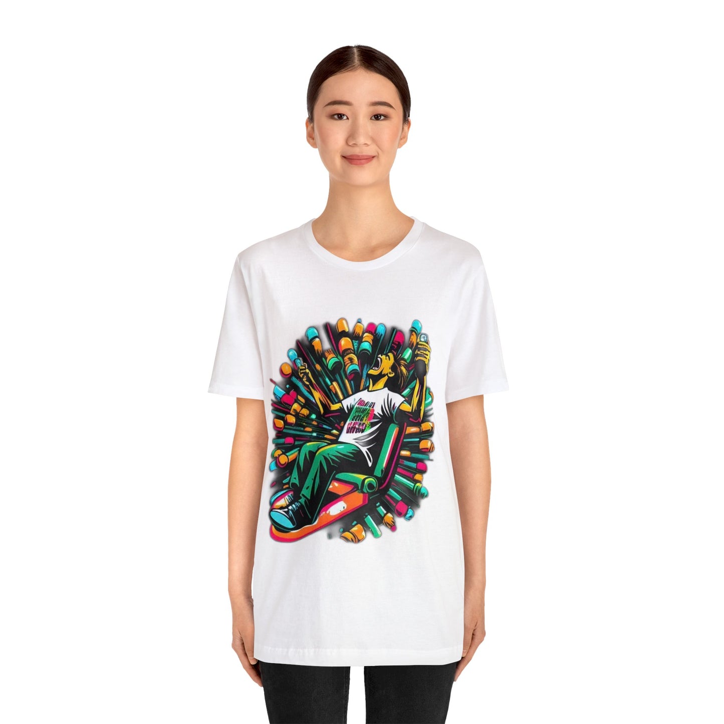 addiction symbolized trippy Unisex Jersey Short Sleeve Tee