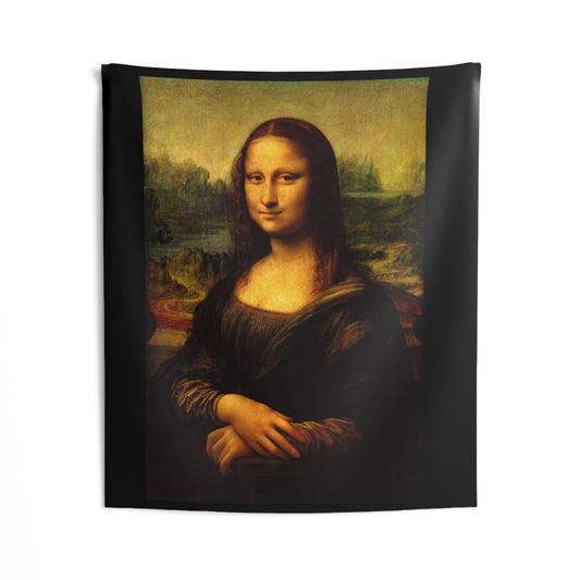 mona lisa Indoor Wall Tapestries