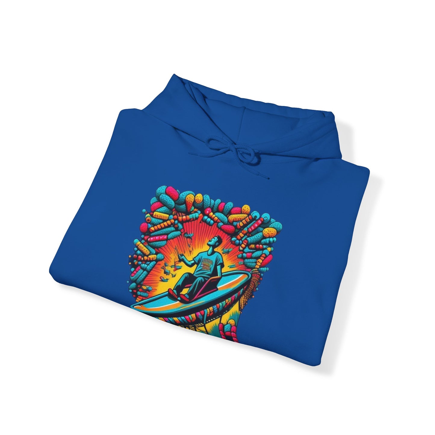 colorful trippy  Unisex Heavy Blend™ Hooded Sweatshirt